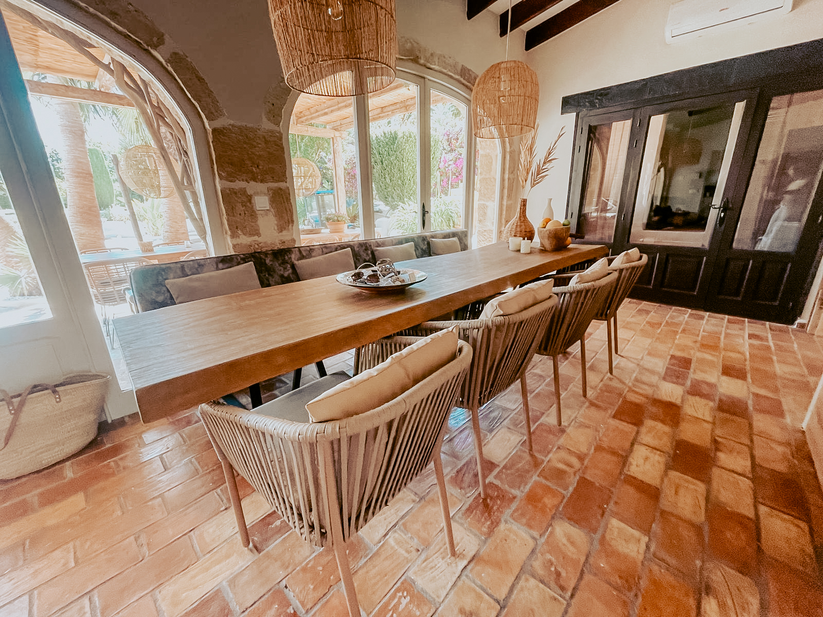 Overzicht van het terras