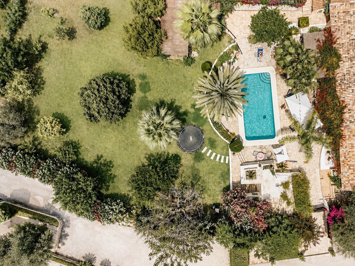 Dronefoto van de finca