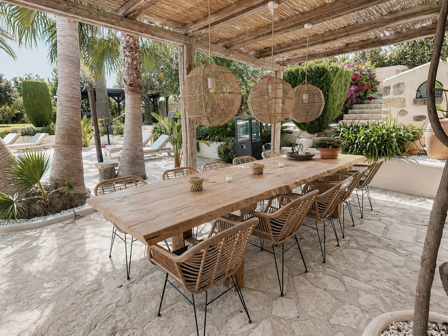Veranda met eettafel